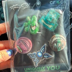 Crocs x Kenny Scharf Limited Edition Jibbitz Charms Set of 5 NWT